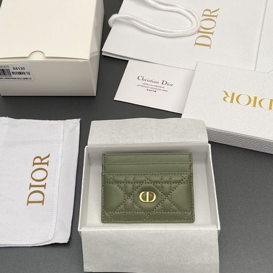 Christian Dior Caro Freesia Card Holder S5130