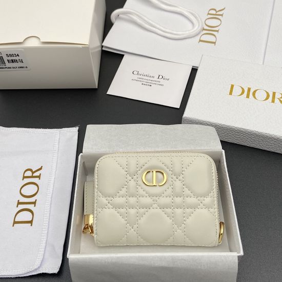 Christian Dior Jolie Glycine Small Zippered Purse S5034