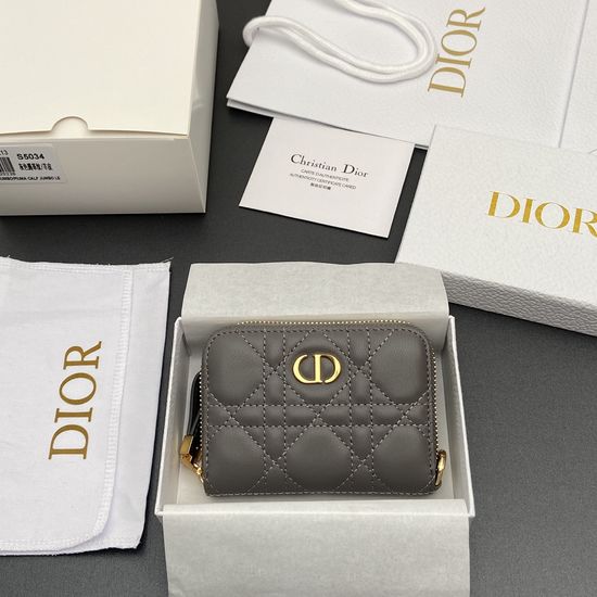 Christian Dior Jolie Glycine Small Zip Pouch S5034