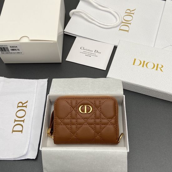 Christian Dior Jolie Glycine Small Zippered Purse S5034