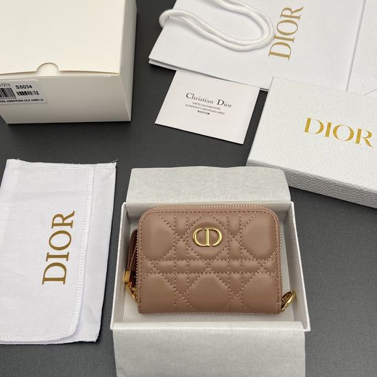 Christian Dior Jolie Glycine Small Zippered Purse S5034