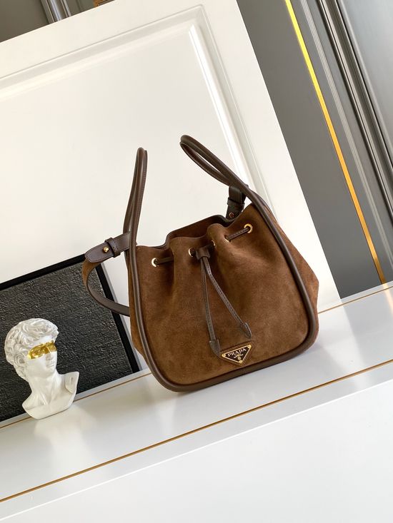 Prada Bucket Bag Versatile Handbag 1BE087