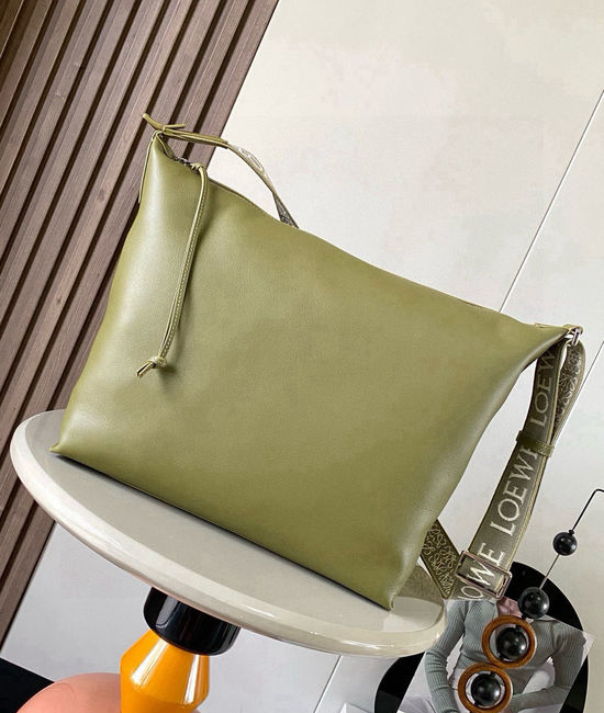 Loewe Cubi Smooth Leather Crossbody Bag 9010