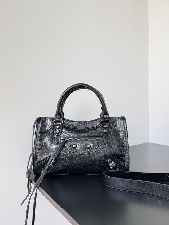 Balenciaga Le City Studded Leather Bag 806395