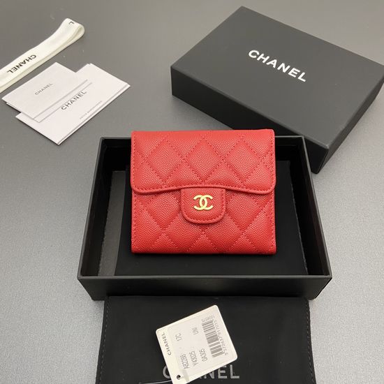 Chanel Wallet Grain Embossed Leather 82288
