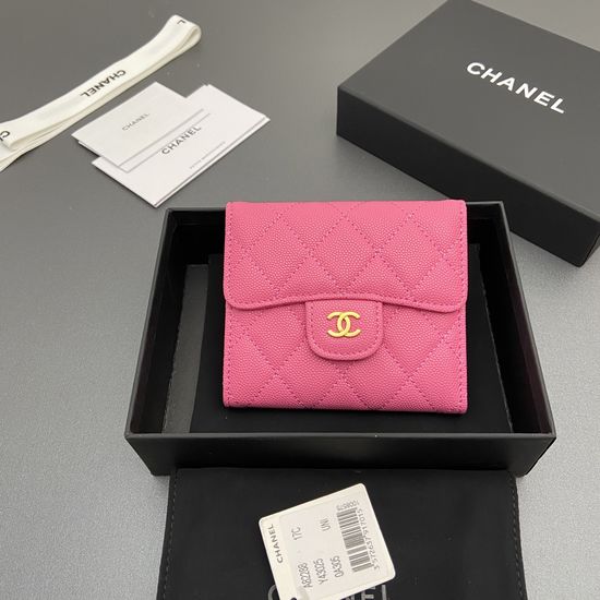 Chanel Wallet Grain Embossed Leather 82288