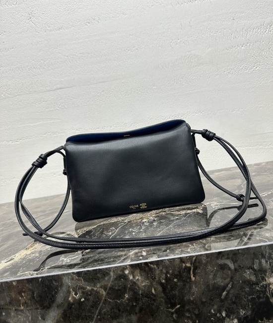Celine TRIO FLAP Lambskin Leather Crossbody Bag 10P862