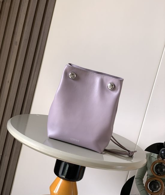 Loewe Anagram Pebble Smooth Leather Pouch 9092