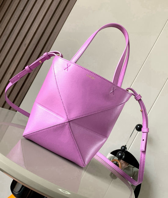 Loewe Puzzle Fold Mini Leather Tote 9030