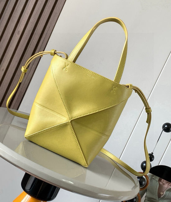 Loewe Puzzle Fold Mini Leather Tote 9030