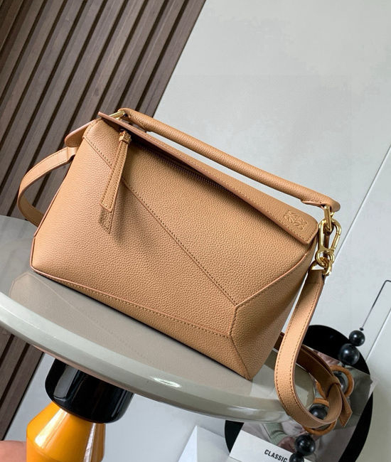 Loewe Puzzle Geometric Small Shoulder Bag 8010-9311 Brown
