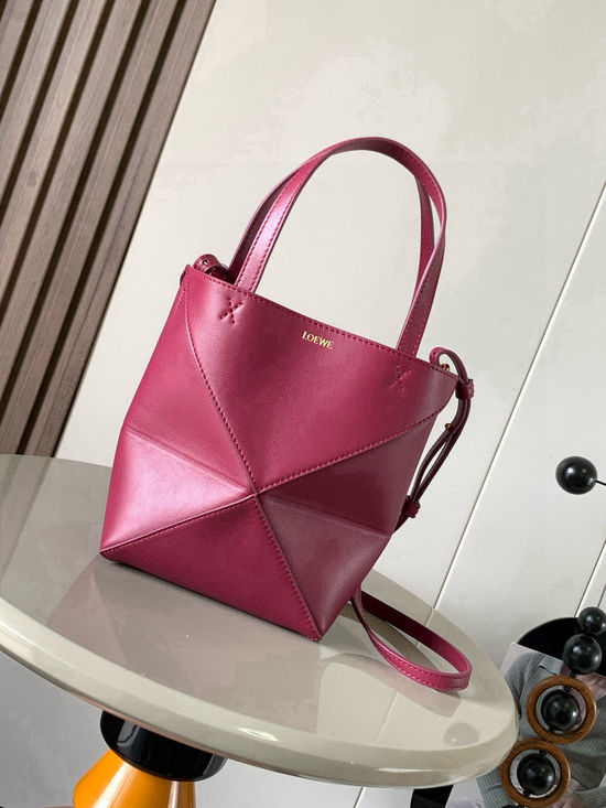 Loewe Puzzle Fold Mini Leather Tote 9030