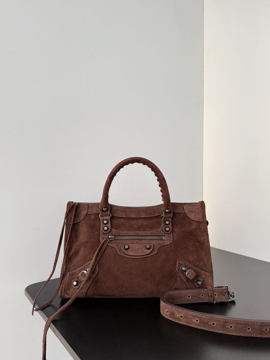 Balenciaga Suede City Shoulder Bag 811442
