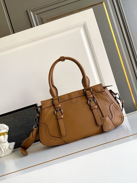 Prada Functional Leather Shoulder Bag 1BG604