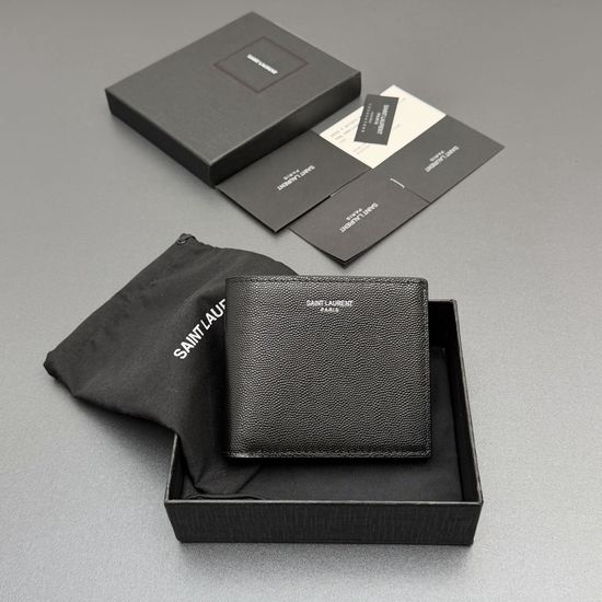 Yves Saint Laurent Grain Leather Wallet 534638
