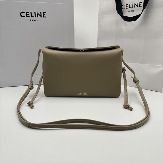 Celine Trio Flap Lambskin Shoulder Bag 10P862