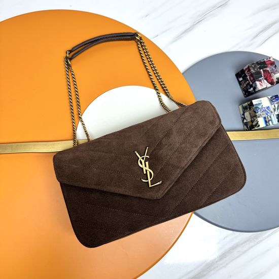 Yves Saint Laurent LouLou Suede Chain Bag 801439