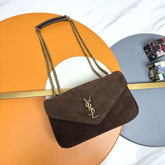 Yves Saint Laurent LouLou Suede Chain Bag 801437