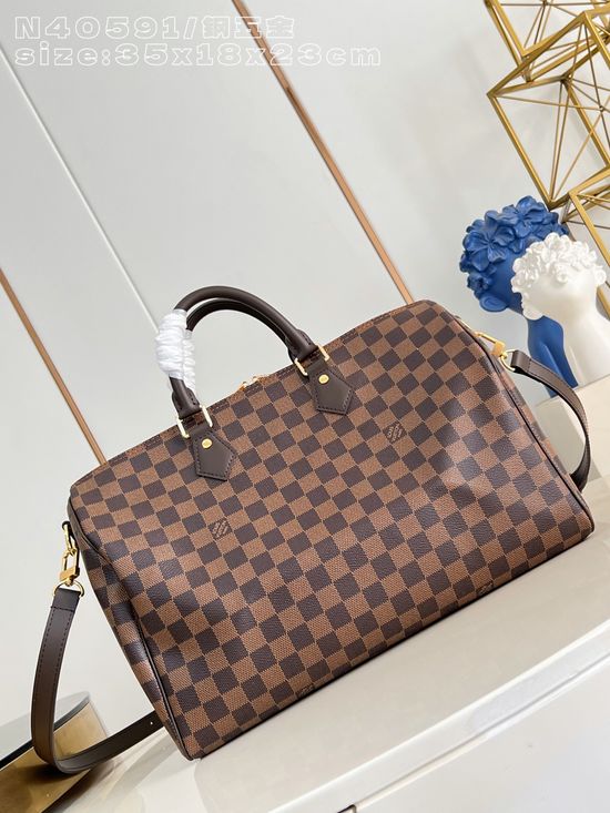 Louis Vuitton Speedy Bandoulière 35 Damier Ebene Canvas N40591