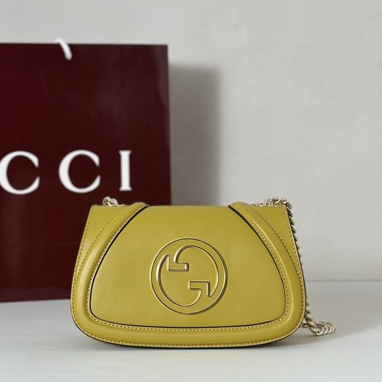 Gucci Mustard Yellow Leather Crossbody Bag 815711