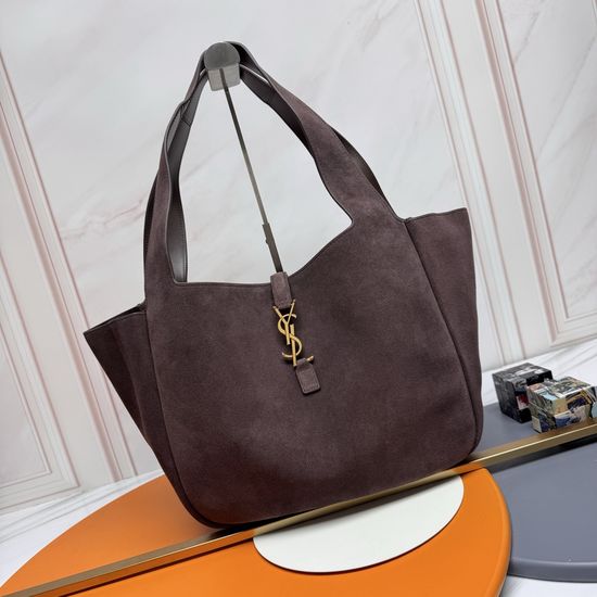 Yves Saint Laurent Bea Suede Shopping Hobo Bag 763435
