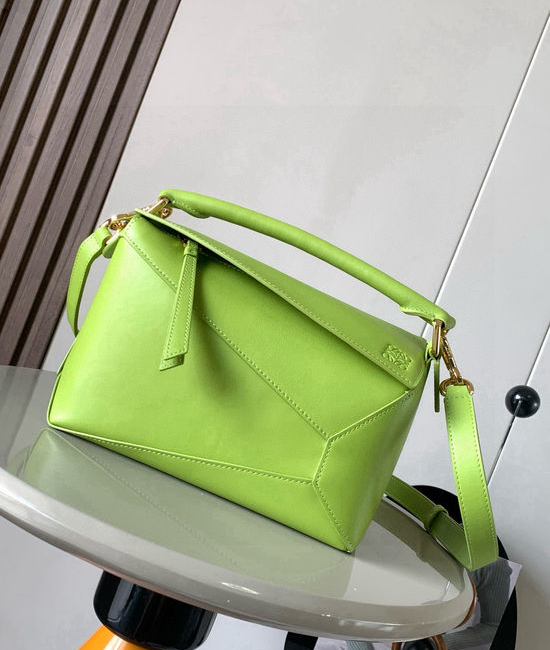 Loewe Puzzle Geometric Small Shoulder Bag 9311-8010 Grass Green