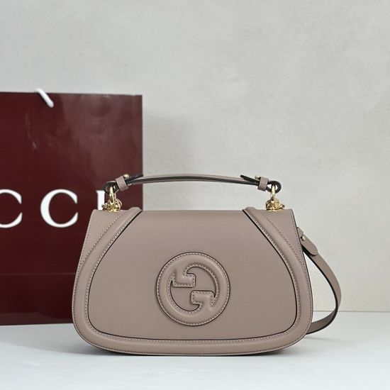 Gucci Original Quality Grey Brown Handbag 815714
