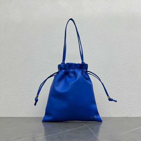 Celine Drawstring Soft Leather Bucket Bag 123662