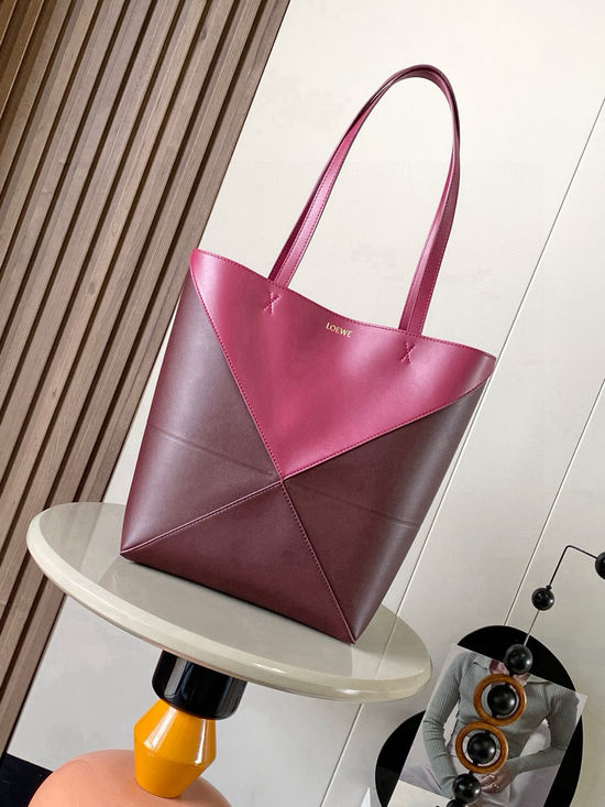 Loewe Puzzle Fold Leather Tote Bag 9029