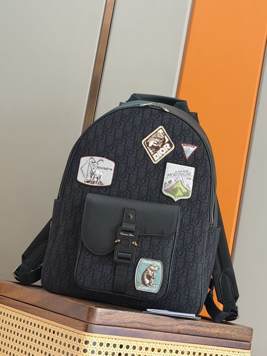 Christian Dior Saddle Zipper Backpack 93399