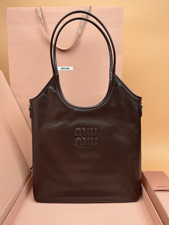 Miu Miu IVY Leather Tote Bag 5BG311