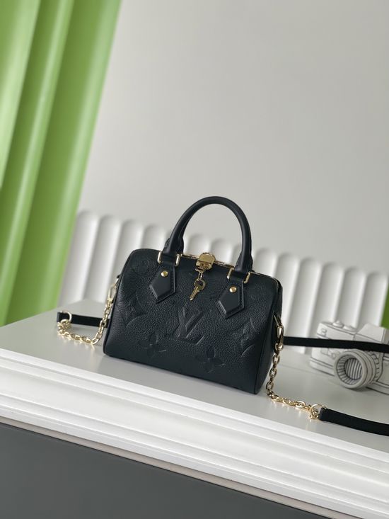 Louis Vuitton SPEEDY Leather Boston Bag M58953