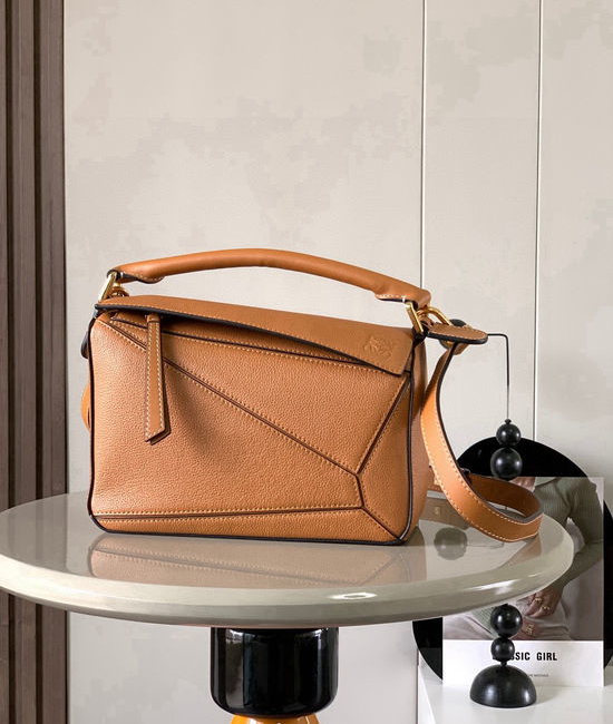 Loewe Puzzle Leather Handbag 9005 Caramel