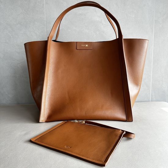 Celine CUBE Medium Leather Tote Bag 123422