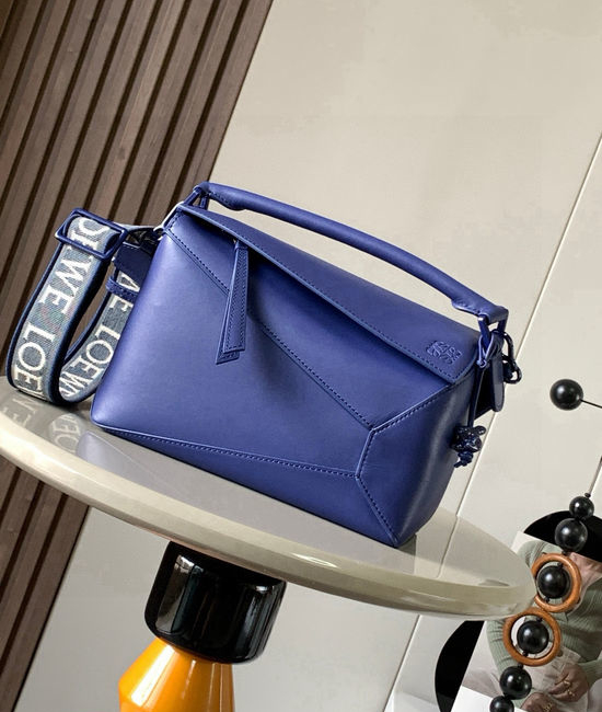 Loewe Puzzle Rabbit Decor Handbag 9001 Blue
