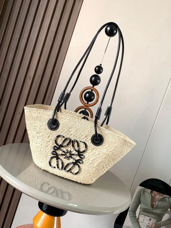 Loewe Anagram Basket Woven Handbag 8012