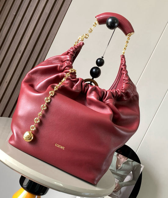 Loewe Squeeze Medium Nappa Leather Handbag 9041
