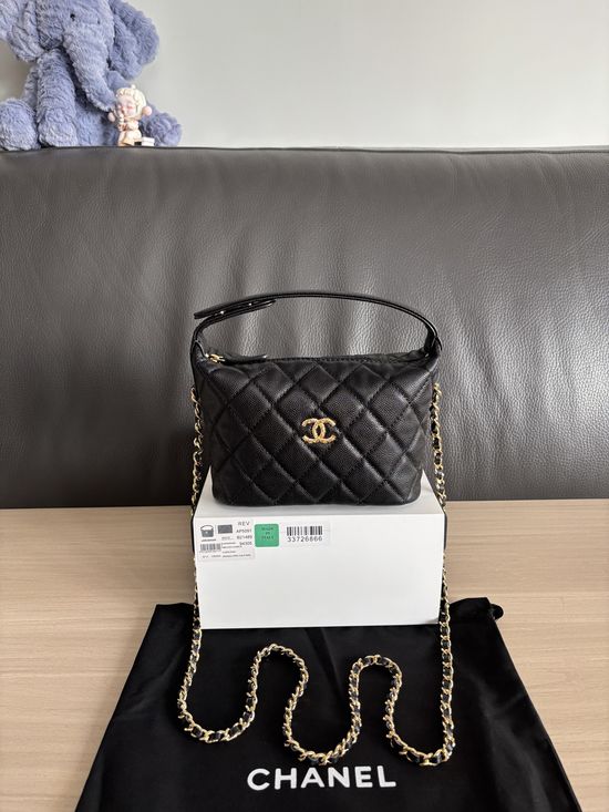 Chanel Lunch Box Bag Calfskin Chain AP5191