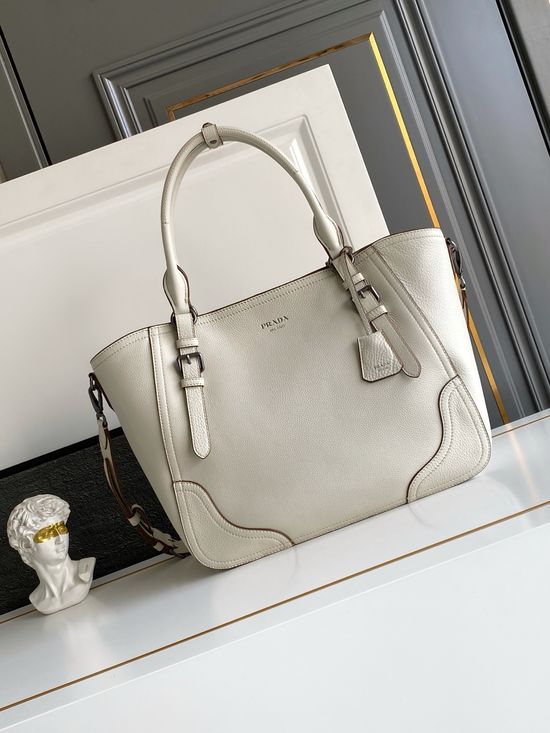Prada Textured Leather Top Handle Bag 1BG602