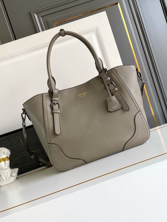 Prada Textured Leather Top Handle Bag 1BG602