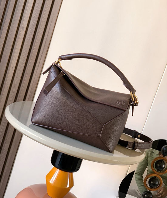 Loewe Puzzle Small Handbag Deep Brownie 5662