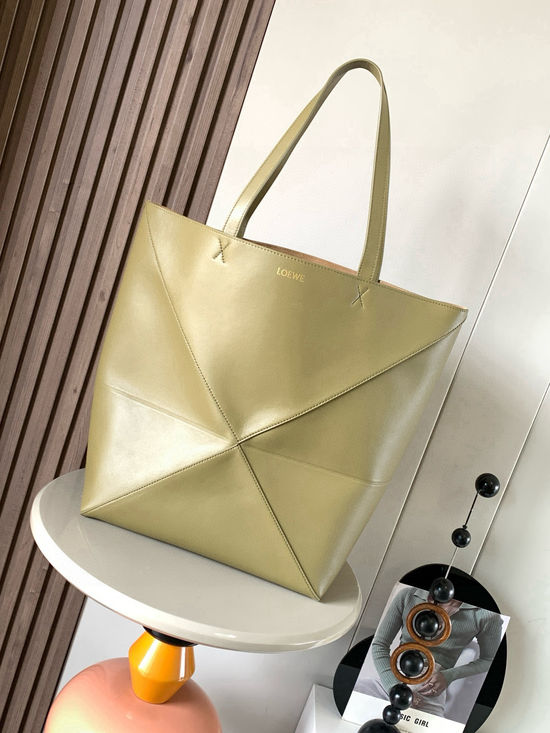 Loewe Puzzle Fold Leather Tote Bag 9033