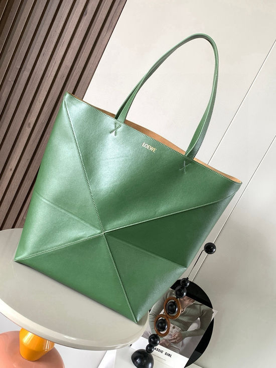 Loewe Puzzle Fold Leather Tote Bag 9033
