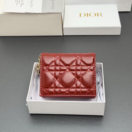 Christian Dior Mini Lady Gardenia Wallet S0178