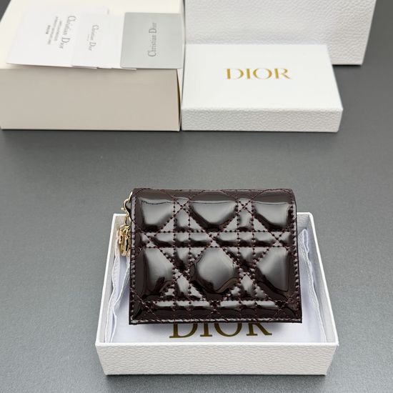 Christian Dior Mini Lady Gardenia Wallet S0178