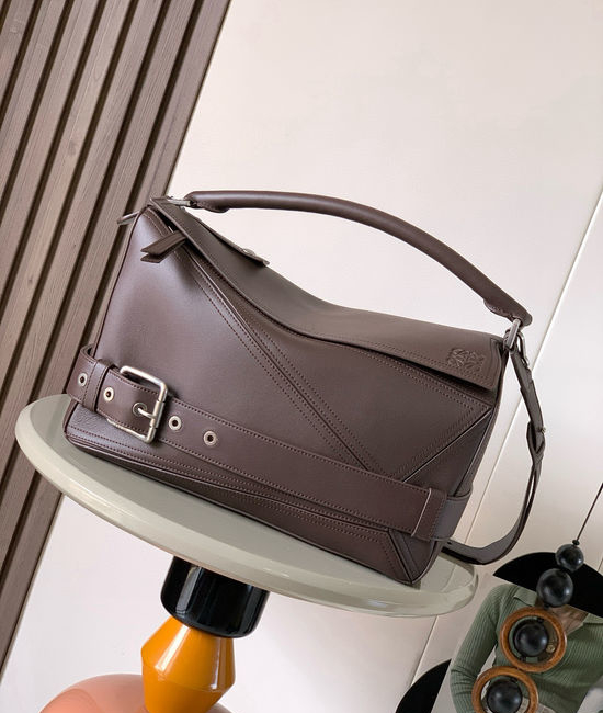 Loewe Puzzle Biker Tote Bag Shiny Leather 9152