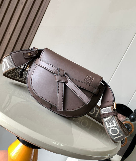 Loewe Gate Duel Mini Saddle Bag Coffee 9003