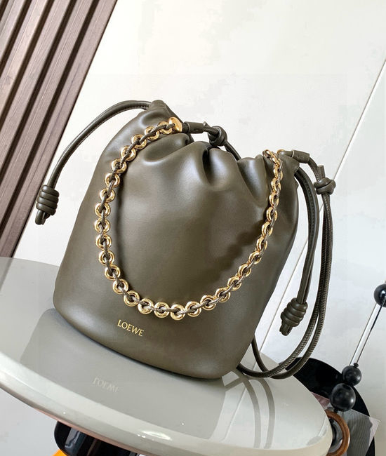 Loewe Flamenco Purse Bucket Elegant Handbag 9062
