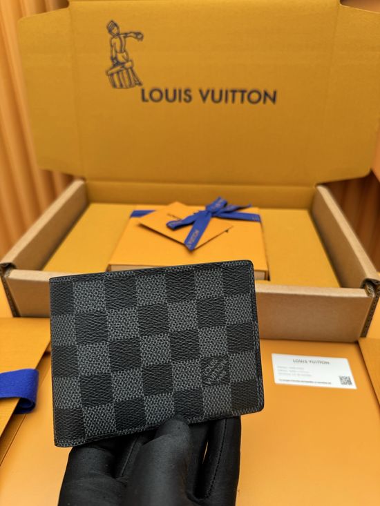 Louis Vuitton Canvas Wallet Multiple Pockets N62663