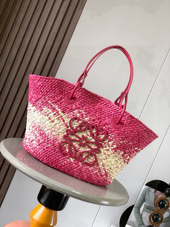Loewe Anagram Basket Woven Handbag 8008